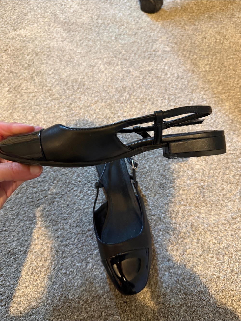 a new day Black Patent Slingback Mules - Picture 2 of 2